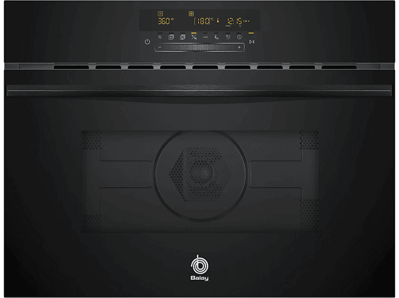 Horno microondas - Balay 3CW5179N3, Integrable, Hidrolítica, 44 l, 59,4 cm, Cristal negro