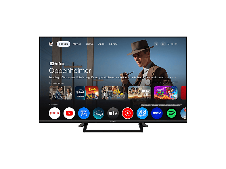 TV QLED 43" - Smart Tech Smart Tech 43QG06V, QLED 4K, Smart TV, DVB-T2 (H.265), Negro