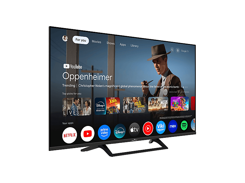 TV QLED 43" - Smart Tech Smart Tech 43QG06V, QLED 4K, Smart TV, DVB-T2 (H.265), Negro