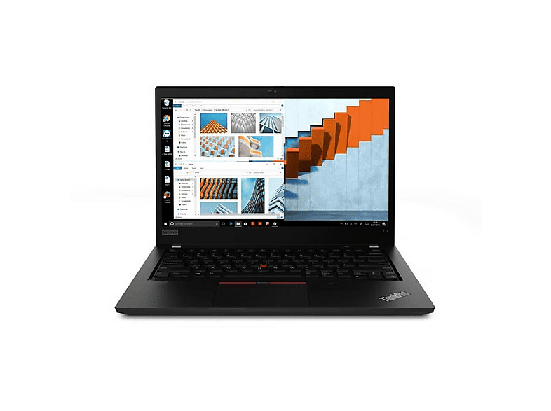 Portátil - Lenovo T14 i5, Intel Core i5-10310U, 8 GB RAM, 256 GB SSD, UHD Graphics, Windows 10 Pro (32 bit), Negro