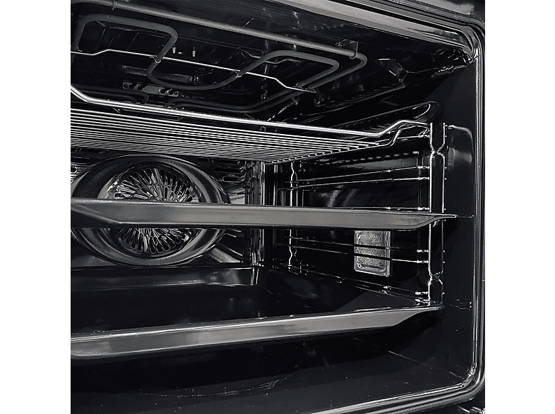 Horno multifunción - Pando One HRN60, Esmalte fácil de limpiar, 72 l, 595 mm, Negro