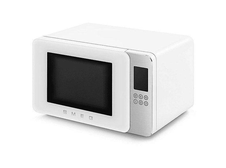 Microondas con grill - Smeg MOC01WHMEU, 1450 W, 29 l, Blanco mate