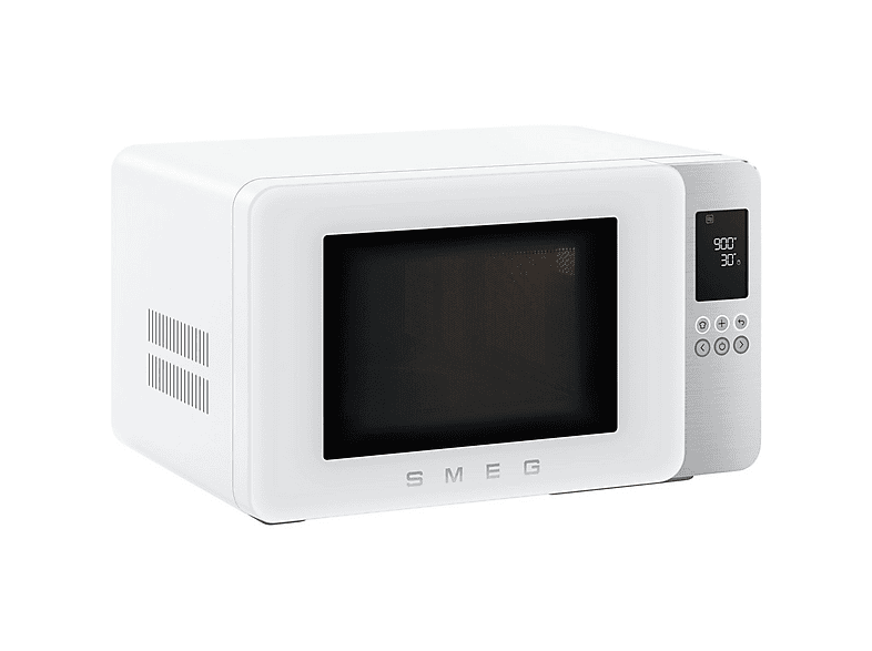Microondas con grill - Smeg MOC01WHMEU, 1450 W, 29 l, Blanco mate