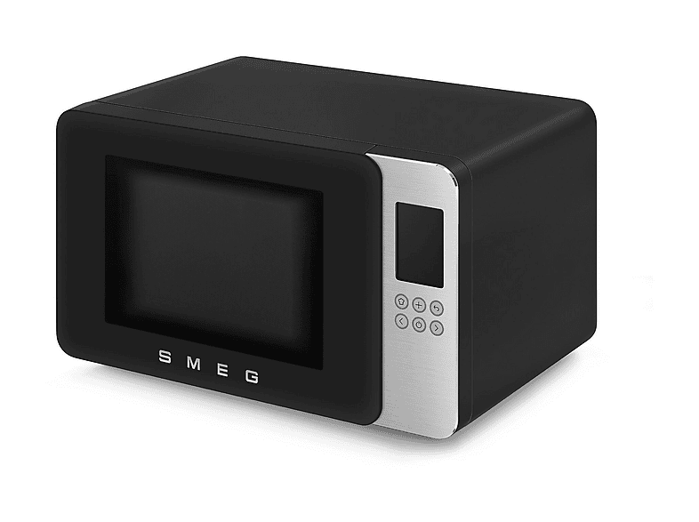 Microondas con grill - Smeg MOC01BLMEU, 1450 W, 29 l, Negro mate