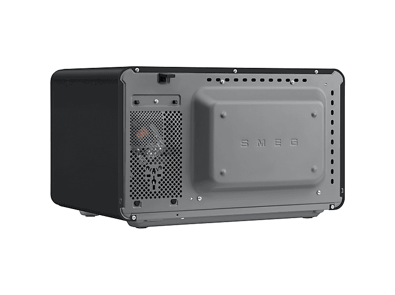 Microondas con grill - Smeg MOC01BLMEU, 1450 W, 29 l, Negro mate