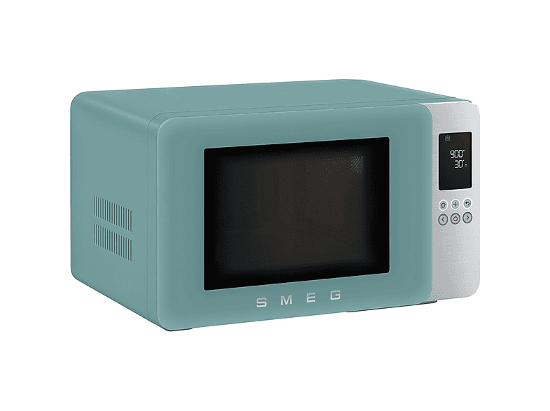 Microondas con grill - Smeg MOC01EGMEU, 1450 W, 29 l, Verde esmeralda mate