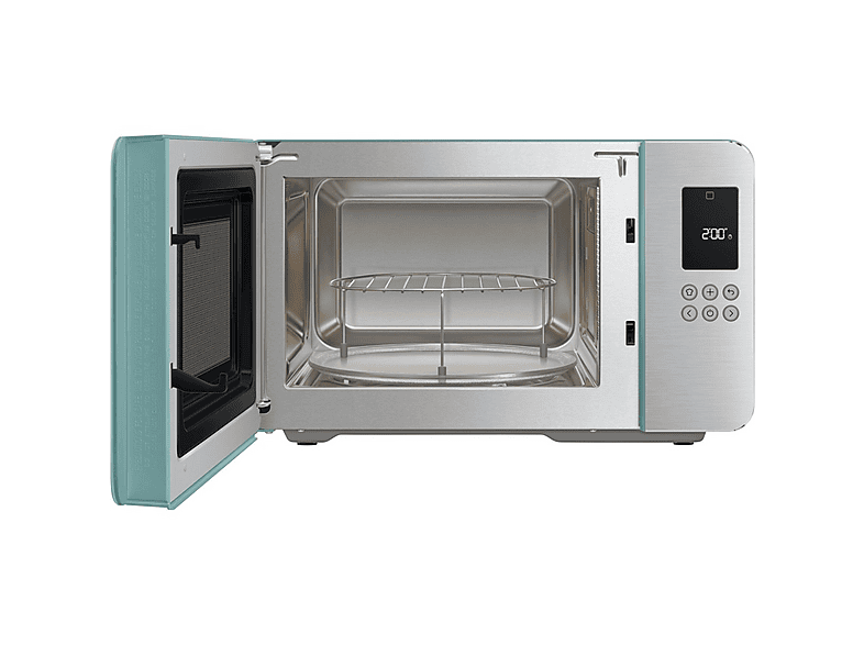 Microondas con grill - Smeg MOC01EGMEU, 1450 W, 29 l, Verde esmeralda mate