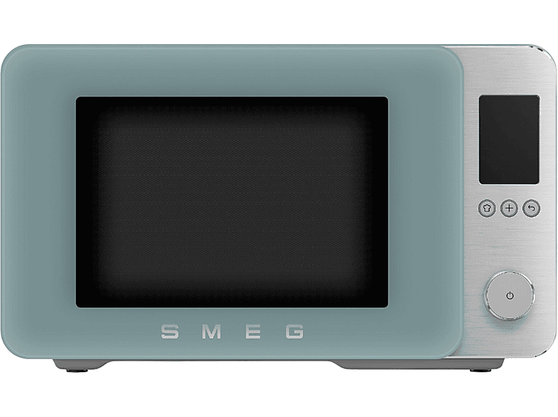 Microondas 9 en 1 - Smeg MOC02EGMEU, 2100 W, 27 l, Verde esmeralda mate