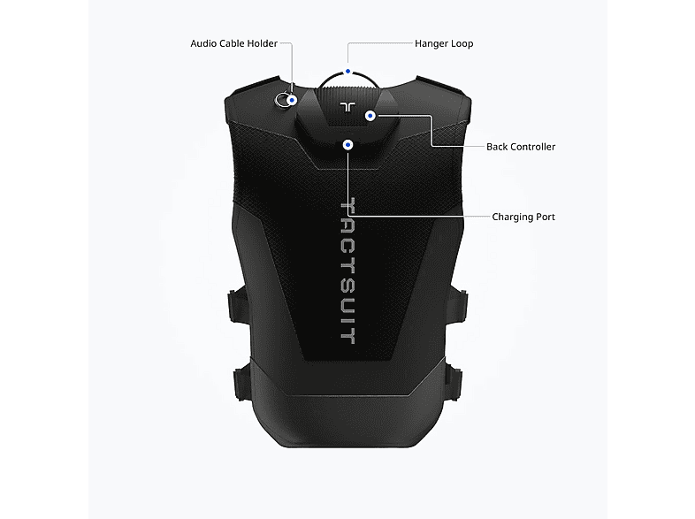 Periférico - bHaptics Chaleco háptico inalámbrico TactSuit Pro con 32 motores de retroalimentación, Meta, Oculus, PlayStation VR2, Meta Quest 2
