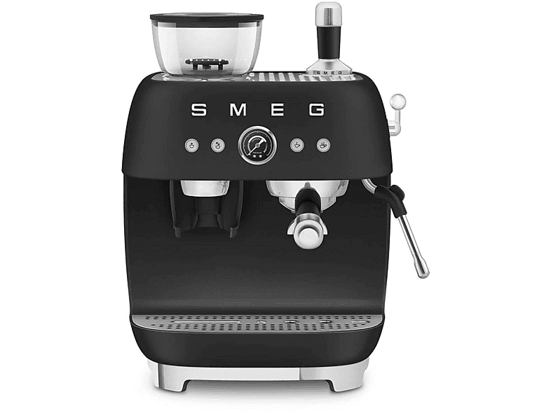 Cafetera espresso manual - Smeg EGF03, 20 bar, 1650 W, 2 tazas, Negro mate