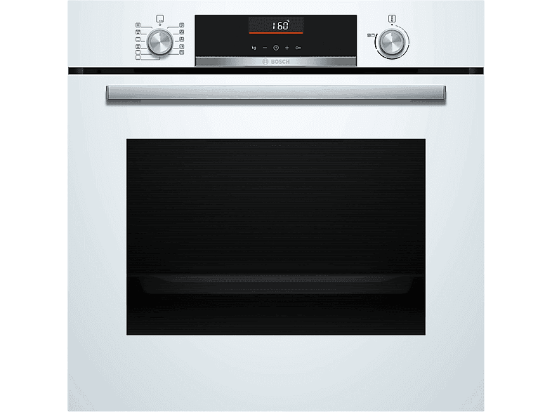 Horno eléctrico - Bosch HBG536EW4, Integrable, Hidrolítica, 71 l, 594 mm, Blanco