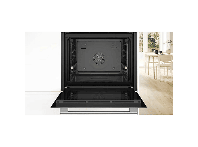 Horno eléctrico - Bosch HBG536EW4, Integrable, Hidrolítica, 71 l, 594 mm, Blanco