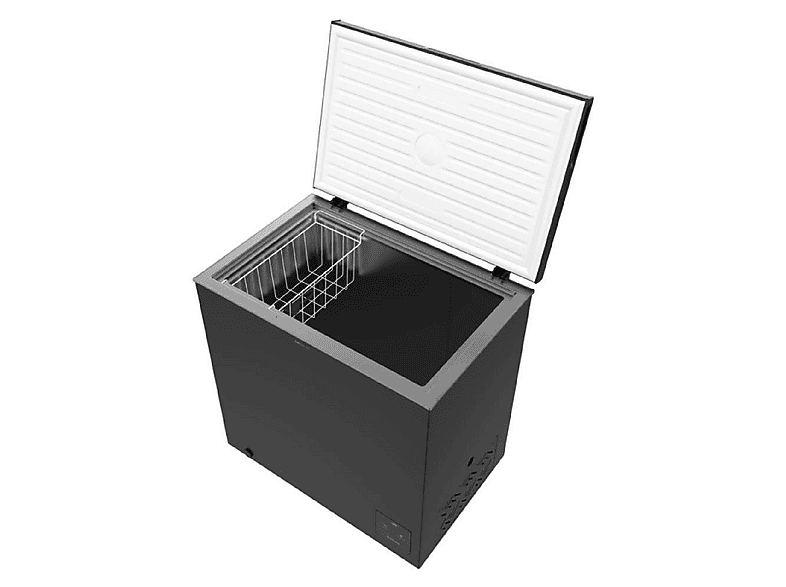 Congelador horizontal - Cecotec Bolero CoolMarket Chest 199 Black E, 83,7 cm, Negro