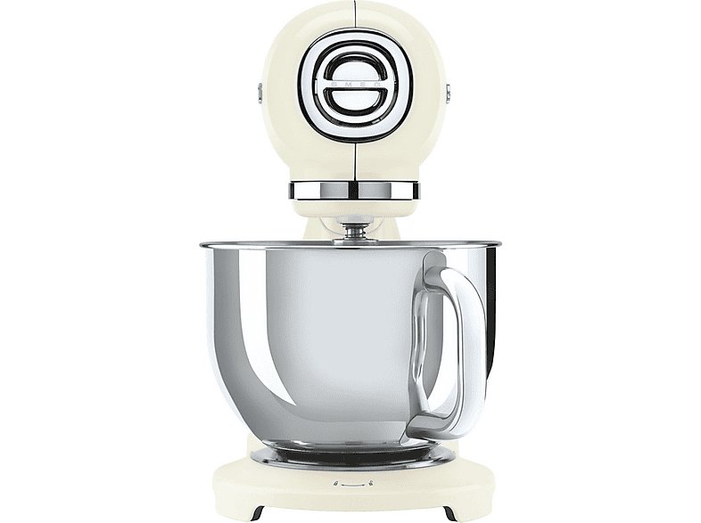 Robot amasador - Smeg SMF05CREU, 1000 W, 4,8 l, Crema