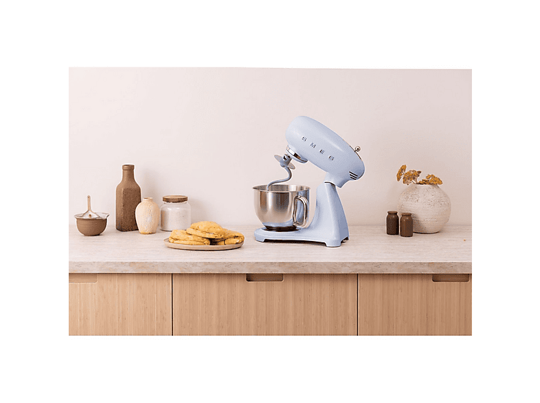 Robot Amasador - Smeg SMF05, Azul pastel