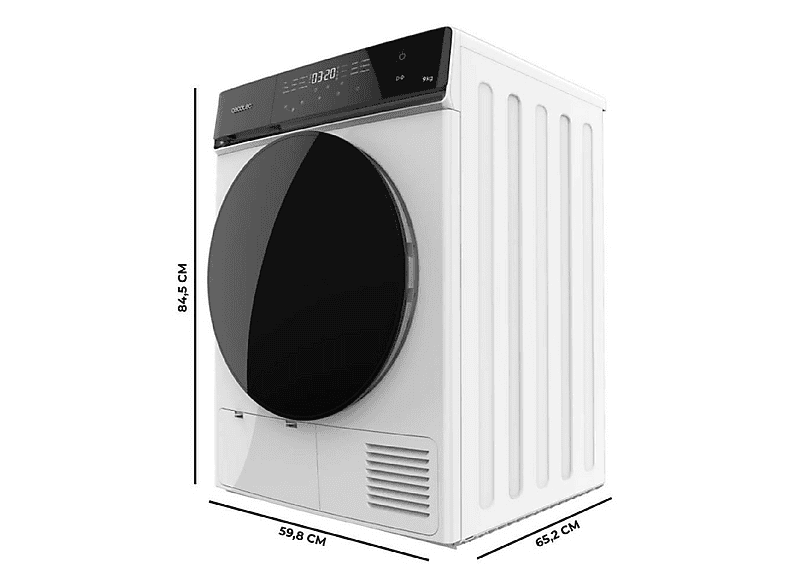 Secadora bomba de calor - Cecotec Bolero DressCode Dry 9400 Inverter, 9 kg, Blanco