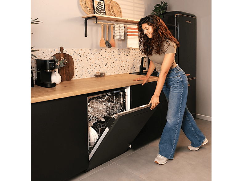 Lavavajillas libre instalación 60 cm - Cecotec Bolero Aguazero 6102 Full-BI E, 60 cm, Plateado