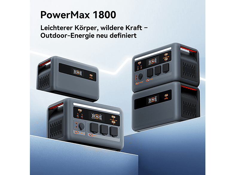 Estación de energía - Oscal PowerMax 1800SE con 4 panel solar de 200 W
