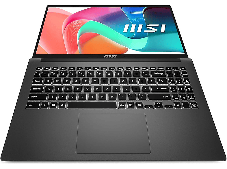 Portátil - MSI Modern 15 F1MG-610ES, 15,6 " Full-HD, Intel Core 7 150U, 10 nucleos hasta 5,4 GHz, 32 GB RAM, 1 TB SSD, Onboard Graphics, Classic Black