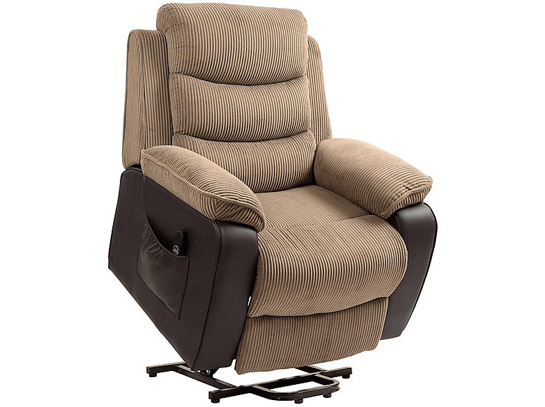 Sillón levanta personas - Homcom 713-178V92BN, 46 kg, Marrón