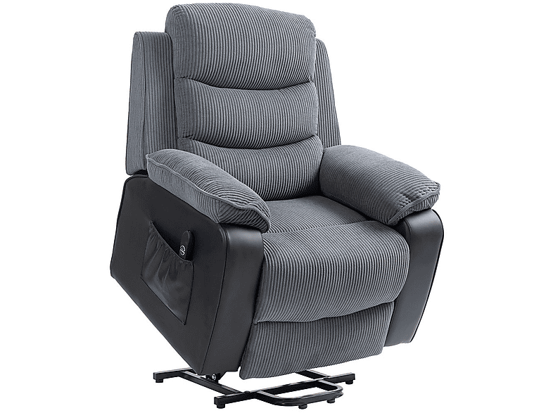 Sillón levanta personas - Homcom 713-178V92CG, 46 kg, Gris Oscuro