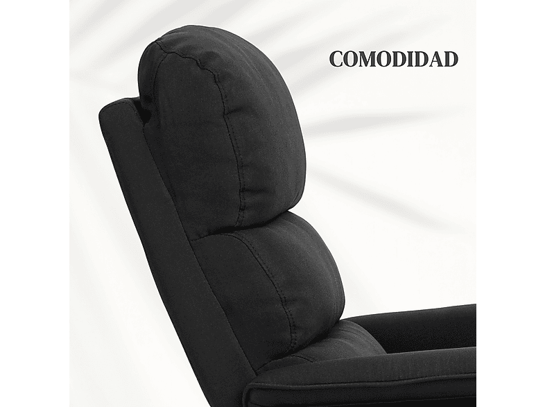 Sillón levanta personas - Homcom 713-042V90BK, 32,5 kg, Negro