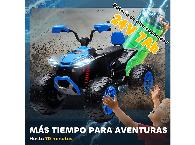 Quad eléctrico infantil - Aiyaplay 370-412V90BU