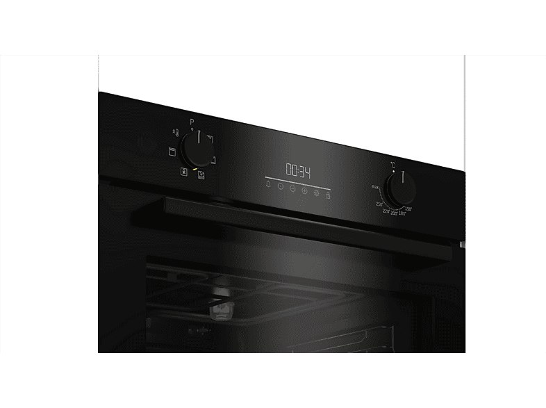 Horno multifunción - Beko BCBIE17300KSB, Integrable, Hidrolítica, 72 l, 59,4 cm, Negro