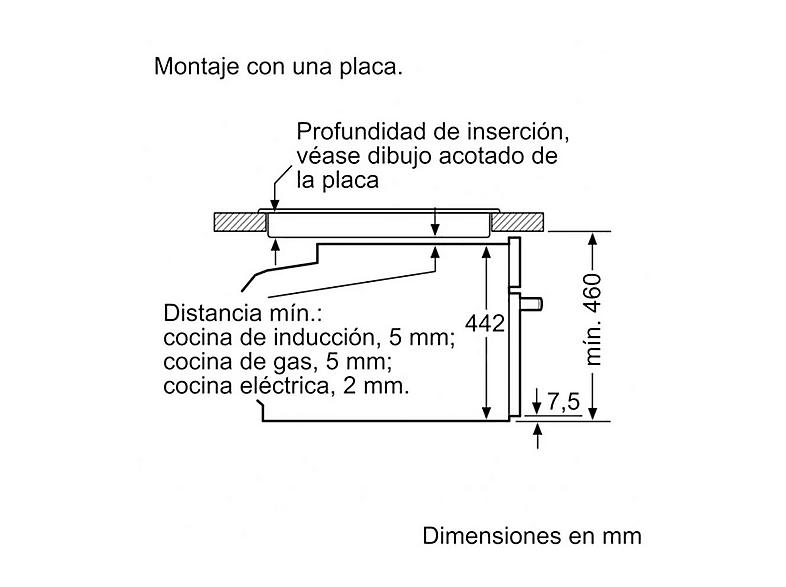 Horno compacto - Balay 3CB4821X3, Integrable, Hidrolítica, 47 l, 59,4 cm, Acero inoxidable