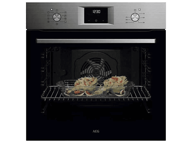 Horno multifunción - AEG SurroundCook, Integrable, Hidrolítica, 72 l, 594 mm, Acero inoxidable con antifingerprint