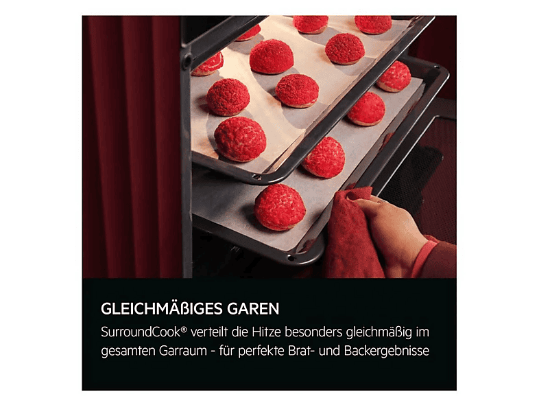 Horno multifunción - AEG SurroundCook, Integrable, Hidrolítica, 72 l, 594 mm, Acero inoxidable con antifingerprint