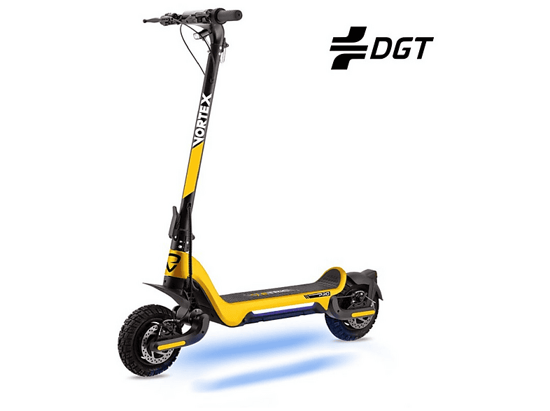 Patinete eléctrico - Ecoxtrem Vortex, Pot. máx. 1000 W, Carga máx. 120 kg, 50 km autonomía, 15000 mAh, Violeta