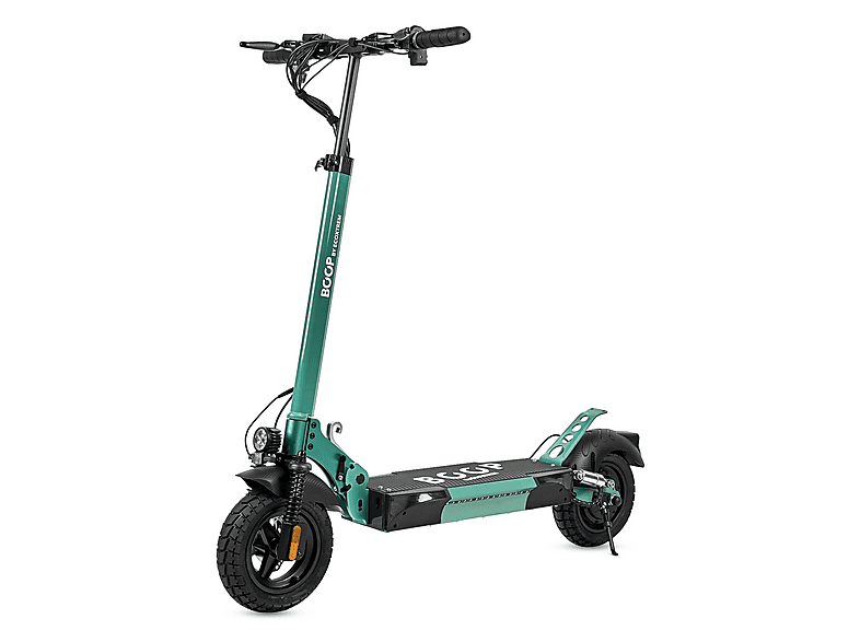Patinete eléctrico - Ecoxtrem BOOP, Pot. máx. 800 W, Carga máx. 120 kg, 40km autonomía, 13000 mAh, Verde Jade