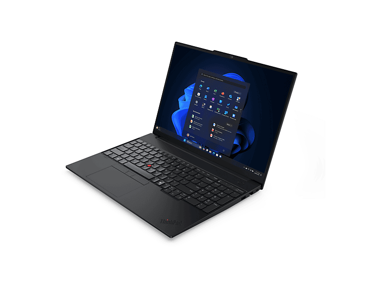 Portátil - Lenovo ThinkPad E16 Gen 3, 16 " WUXGA, AMD Ryzen 5 230, 16 GB RAM, 512 GB SSD, Radeon™ 760M, Windows, idioma del teclado: ES, Negro