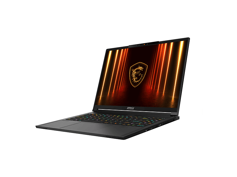 Portátil Gaming - MSI Stealth A16 AI+, 16 " HD+, AMD Ryzen AI 9 HX 370, 64 GB RAM, 1 TB SSD, GeForce RTX™ 5090, Windows, idioma del teclado: ES