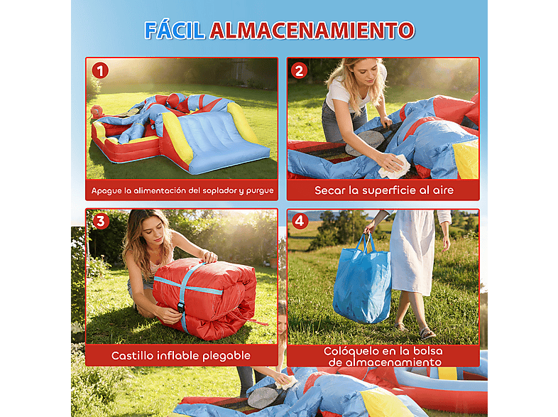 Castillo Hinchable Niños - Aiyaplay 346-018V90BU, a partir de 5 año(s), Azul