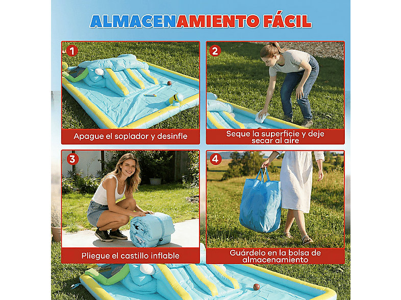 Castillo Hinchable Acuático - Aiyaplay 346-021V90BU, a partir de 3 año(s), Azul