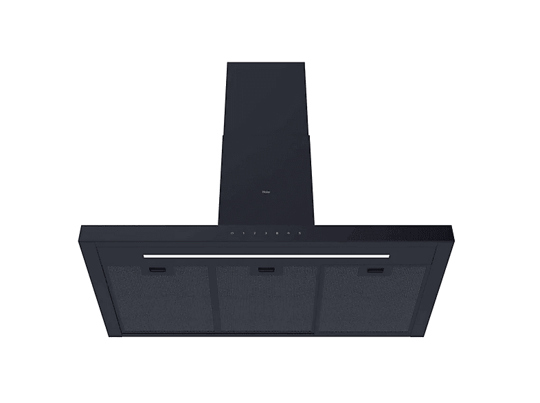 Campana decorativa - Haier ID Feel, 4 velocidades, 733 m³/h, 898 mm, Negro