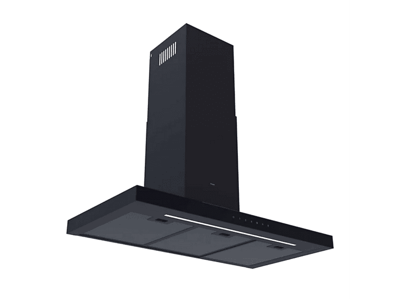 Campana decorativa - Haier ID Feel, 4 velocidades, 733 m³/h, 898 mm, Negro