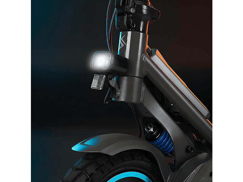 Patinete eléctrico - Smartgyro Rockway GTS, Pot. máx. 2000 W, Carga máx. 120 kg, 20000 mAh, Negro