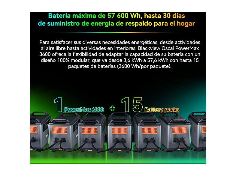 Estación de energía - Oscal PowerMax 6000 (ref. 175077471)