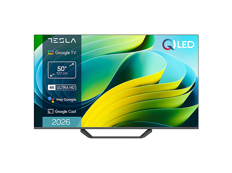 TV QLED 50" - Tesla Smart TV 50" QLED Q50E655GUS, Full-HD, Gris
