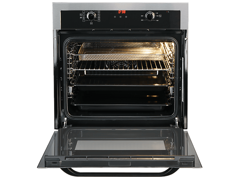 Horno multifunción - Jocel JFE014719, Integrable, 70 l, 60 cm, Negro