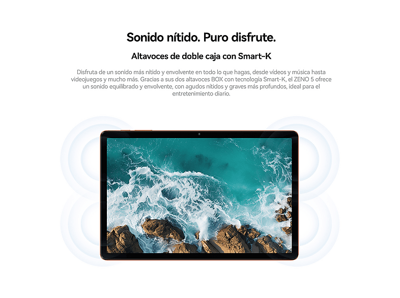 Tablet - Blackview ZENO 5 con Auriculares Bluetooth, 128 GB, Naranja, 11 " HD, 6 GB RAM, UMS9230E(T7250), Tablet Android
