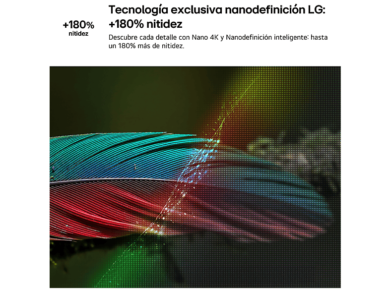 TV LED 85" - LG 85NU850B6LA.AEU, UHD 4K, Procesador Inteligente α7 AI Processor 4K Gen9, Smart TV, DVB-T2 (H.265), Negro