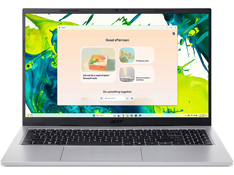 Portátil - Acer Aspire Go 15 AG15-72P, 15,6 " Full-HD, Intel Core 5 120U, 16 GB RAM, 512 GB SSD, UHD Graphics, Windows 11 Home, Plata