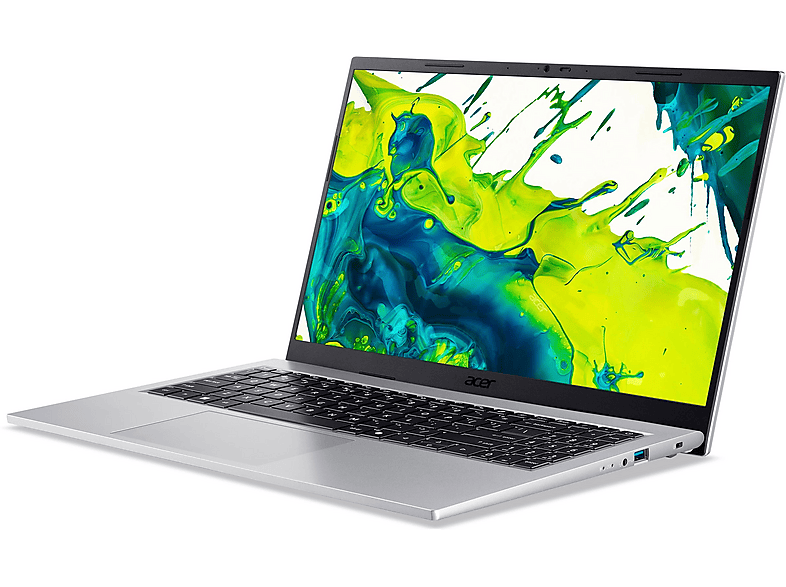 Portátil - Acer Aspire Go 15 AG15-72P, 15,6 " Full-HD, Intel Core 5 120U, 16 GB RAM, 512 GB SSD, UHD Graphics, Windows 11 Home, Plata