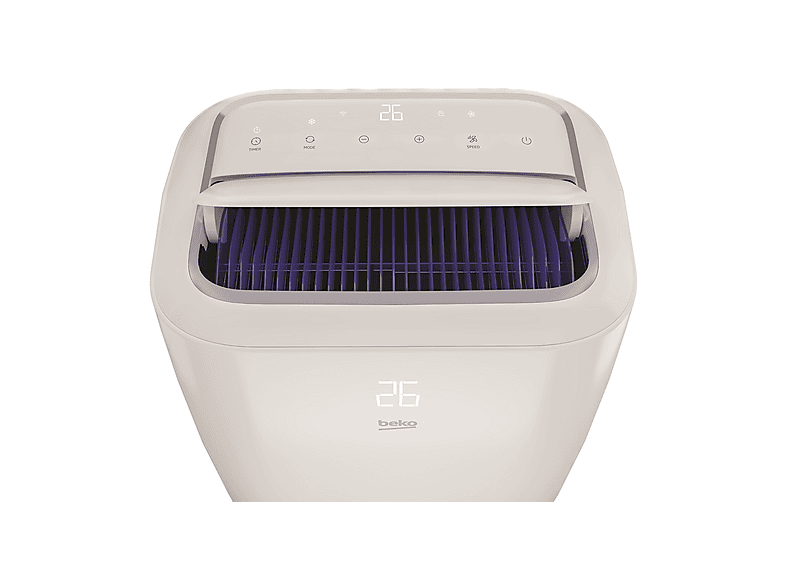 Aire acondicionado portátil - Beko 8512233200, 11942 fg/h, 3 velocidades, 40 m², Blanco