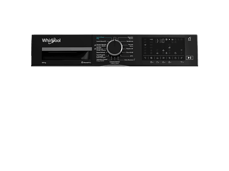 Lavadora secadora - Whirlpool WAD 9636G SPT, 9 kg + 6 kg, Manhattan Grey