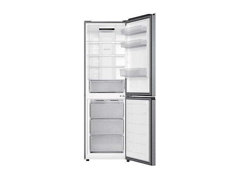 Frigorífico combi - Candy CNCQ2T6S18DX, No Frost, Total No Frost, Altura 185 cm, Capacidad 315 l, Acero inoxidable